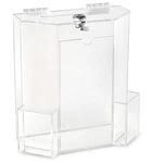 Donation Collection Office Suggestion Acrylic Ballot Box 9 8 Inch With Disp.... Fixed Price $56.31.