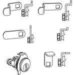 Grainger Approved 97-75-HL1 Lock,for 4C Pedestal Mailboxes 451K29. Fixed Price $8.76.
