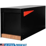 Heavy Duty Outdoor Mailbox Large Square Waterproof Post Mount Steel Construction. Fixed Price $170.23.