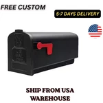 Architectural Mailboxes Parsons Black, Medium, Plastic, Post Mount. Fixed Price $16.99.