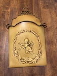Southern Living "glorious Door Bucket" Cherub Wall Hanging Decor 19X10 Free Ship. Fixed Price $28.04.