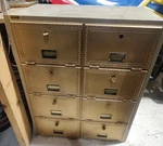 Salsbury 8 Door Rear Loaders Mailboxes / Post Office All Keys But 1.. Fixed Price $390.00.
