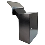 Open Rainproof Through The Wall Locking Mailbox With 10'' Adjustable Chute. Fixed Price $69.99.
