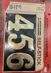 5-1/4" Mailbox Numbers Black & Gold Self-stick Easy Read Usa Cole 03-655. Fixed Price $12.00.