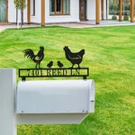 Custom Chicken Mailbox Topper Metal Sign For Farmhouse Outdoor Decor. Fixed Price $31.35.