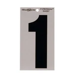 5-IN. Black & Silver Reflective Adhesive House Number 1. Fixed Price $6.75.