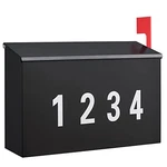 Land Voi Wall-mount Mailbox With One Flag Kit Three Sets Of 0-9 BLACK-03. Fixed Price $50.62.