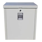 Parcel Chest Secure Delivery Boxes, Large Size In Textured Gray By Qualarc. Fixed Price $445.00.