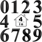 Jetec 10 Pcs House Numbers 3D Door Mailbox 0-9 4 2.5 Inches, Black. Fixed Price $18.29.