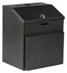 Suggestion Box With Lock & Keys - Wall Mount Steel Ballot/donation (8.5"H. Fixed Price $39.73.