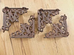 4 Antique Style Shelf Brace Wall Cast Iron Brackets Small Architectural. Fixed Price $26.99.