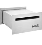 Bailey Boxes Brick Built-in Wall Locking Mailbox Stainless Steel Chute 9 16"W. Fixed Price $119.00.
