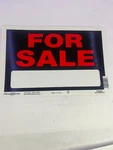 Hillman 839928 For Sale Sign Black/red. Fixed Price $8.95.
