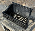 Antique / Vintage Cast Iron Fireplace Coal Basket Grate Wood Box. Fixed Price $395.00.