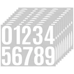 Sheets 100 Pcs Vinyl House Numbers For Mailbox, 4 Inch Self-adhesive White. Fixed Price $11.98.