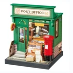 Rolife - Century Post Office Diy 3D Miniature Dollhouse Room Box Craft Kit DS037. Fixed Price $31.90.