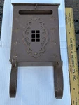 Vtg Mailbox Antique Metal Decorative Wall Mount Mission Tudor Style (m). Fixed Price $69.95.