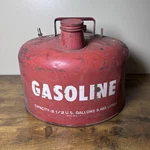 Vintage Sears Roebuck 2.5 Gallon Metal Gasoline Fuel Tank. Fixed Price $34.00.