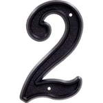Hillman 5.5 In. Matte Black Plastic House Number 2. Fixed Price $7.75.