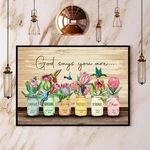 Hummingbird Bottle Vase God Says You Are Unique Special Paper Poster No Frame.... Fixed Price $14.90.