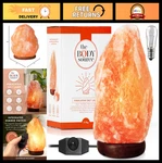 Large Himalayan Salt Lamp 10-12 Inch With Dimmer & Wooden Base Calming Night. Fixed Price $91.99.