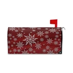 Christmas Sliver Snowflake Red Mailbox Cover Standard Size Happy New Year Win.... Fixed Price $32.09.