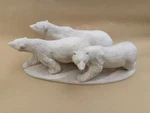 United Design Winterlight Polar Bear Trio Statue WL-005 Large Resin Sculpture. Fixed Price $29.00.