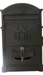 Steel Locking Mail Wall Mount Newspaper Letterbox W/ Door & 2 Keys#u.s. Fixed Price $40.00.