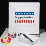 Pajean Black Suggestion Cards Complaint Feedback 400 Sheets Locked Box. Fixed Price $27.99.
