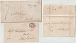 1812/46 3 Newark Postal History Letters & 1D Pink Env Godfrey Nicholson. Fixed Price $26.64.