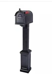 Postal Pro Craftsman Mailbox And Kit Black PP3400BLM / 1002113929. Fixed Price $70.00.