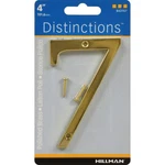 Hillman 843157 Weather Resist Gold Brass Screw-on #7 Number In. (pack Of 3). Fixed Price $15.66.
