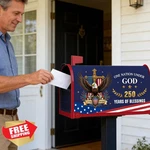 Inisajace Magnetic Mailbox Cover 21"X25.5" Patriotic America 1776-2026. Fixed Price $27.99.