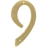 Hillman 4-IN. Nail-on Brass House Number 9. Fixed Price $8.95.