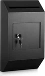 Heavy Duty Wall-mount Mailbox & Locking Drop For Home Business, Black. Fixed Price $92.99.