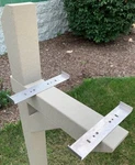 Rust-free Aluminum Mailbox Mounting Bracket Extra Large (fits 23.5 11 W). Fixed Price $28.99.