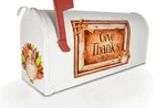 Mailbox (partial Cover) Magnetic Give Thanksgiving Gourds Pumpkins. Fixed Price $12.95.
