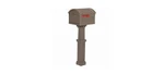 Mailbox Gibraltar Es Grand Haven Classic Plastic Post Mount Mocha Powder Coated. Fixed Price $153.39.