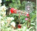 Window Wonder One Tube Hummingbird Feeder W/ Red Glass Bead & Copper Perch Usa. Fixed Price $19.49.