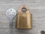 Vintage Uspo Reg'd Mail Lock With Postal Key, Works Good!. Fixed Price $99.00.
