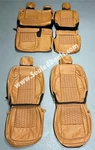 Custom Autumn Leather Seat Covers W/ Hexagon Stitching For Jeep Gladiator. Fixed Price $1242.97.