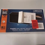 Gibraltar WMH00B04 New Windsor Black Horizontal Poly Wall Mount City Mailbox. Fixed Price $19.95.