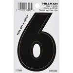 Hillman 841496 Weather Resist Vinyl Self-adhesive #6 Number 3 In. (pack Of 6). Fixed Price $7.28.