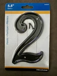 House Number #2 6 Inch Miniature Cor, Durable & Weathered, Plastic. Fixed Price $6.85.