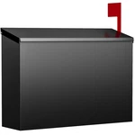 Versasky Wall-mount Mailbox For Outside, Large Capacity Rust-proof Black. Fixed Price $42.79.