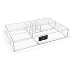 8-COMPARTMENT Clear Acrylic Drawer Organizer 13" X 8.1" 2.3" H Multi-se.... Fixed Price $37.61.