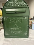 Antique Style- Green Cast Aluminum Wall Mounted Mailbox. Fixed Price $39.99.