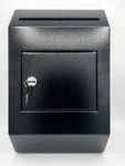 Wall Mount Locking Mailbox Outdoor Drop Letter Post Black 16X10X4. Fixed Price $30.00.
