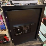 Black Electronic Drop Slot Safe With Adjustable Shelves Matte Metal 3CUBIC Ft. Fixed Price $73.49.