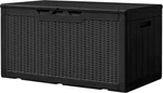 Uv Resistant Deck Box Greesum 100 Gallon Black. Fixed Price $151.92.
